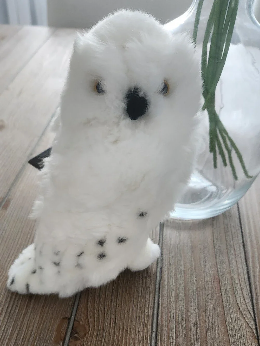 Harry Potter Hedwig plush. White and Black Snowy Owl Plush NWT